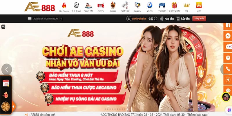 Casino ae888 chất lượng khẳng định tầm cỡ quốc tế